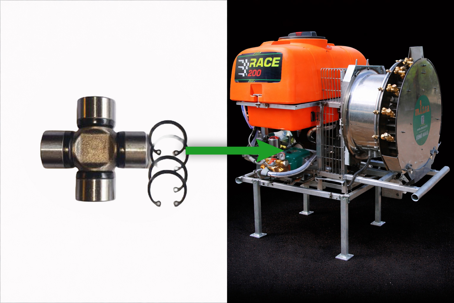 Agriculture Spray pump CROSS JOINT 27x70MM - High-Quality Agricultural Machinery Part