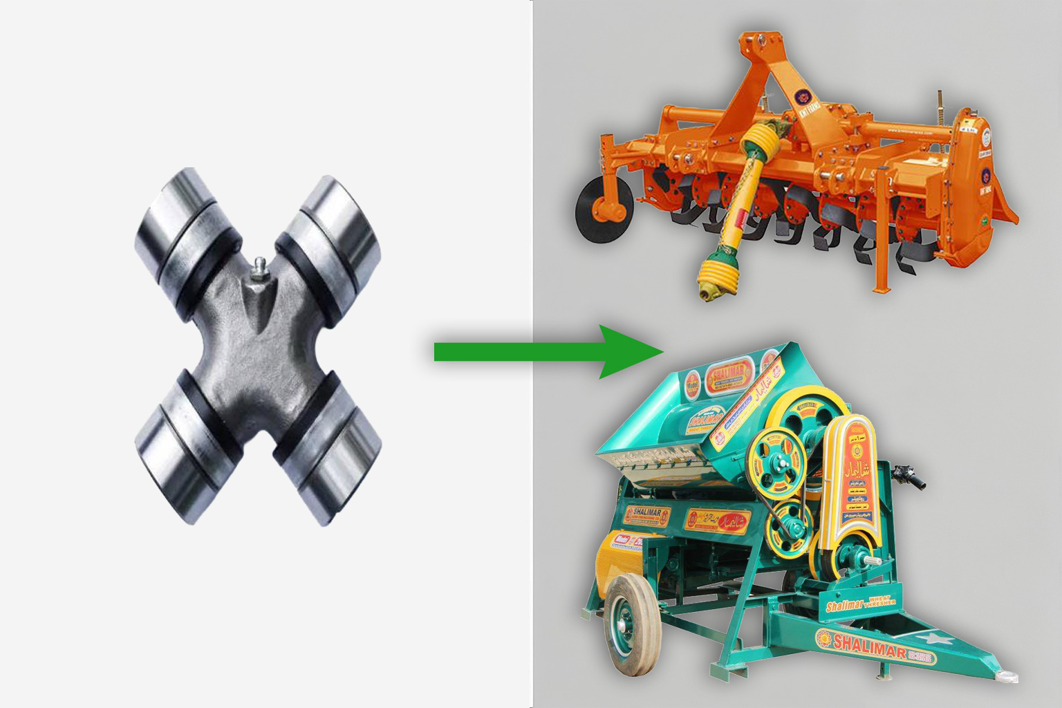 Rotavator Cross Joint 50x155 MM - High-Quality Agricultural Machinery Part